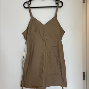 Moussy Taupe Brown Slip Dress